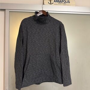 Banana Republic Gray Zip Up Sweater with Quilted Design